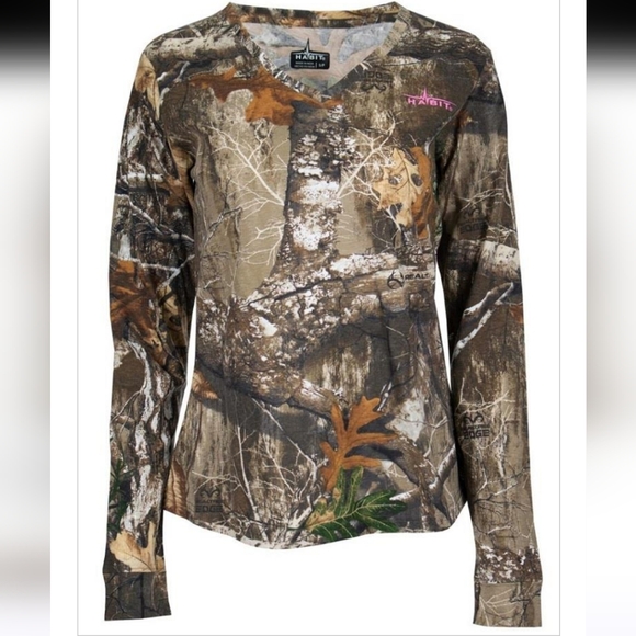 Habit Tops - Ladies LS Camo